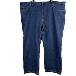 DULUTH TRADING CO Mens straight workwear blue denim jeans - 48 x 30‎